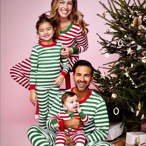 Hanna Andersson Red and Green Striped Kids Pajamas